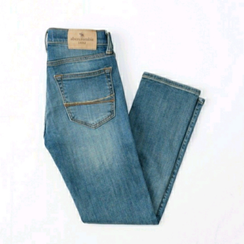 Abercrombie Kids (Boys) Ultimate Stretch Straight Jeans